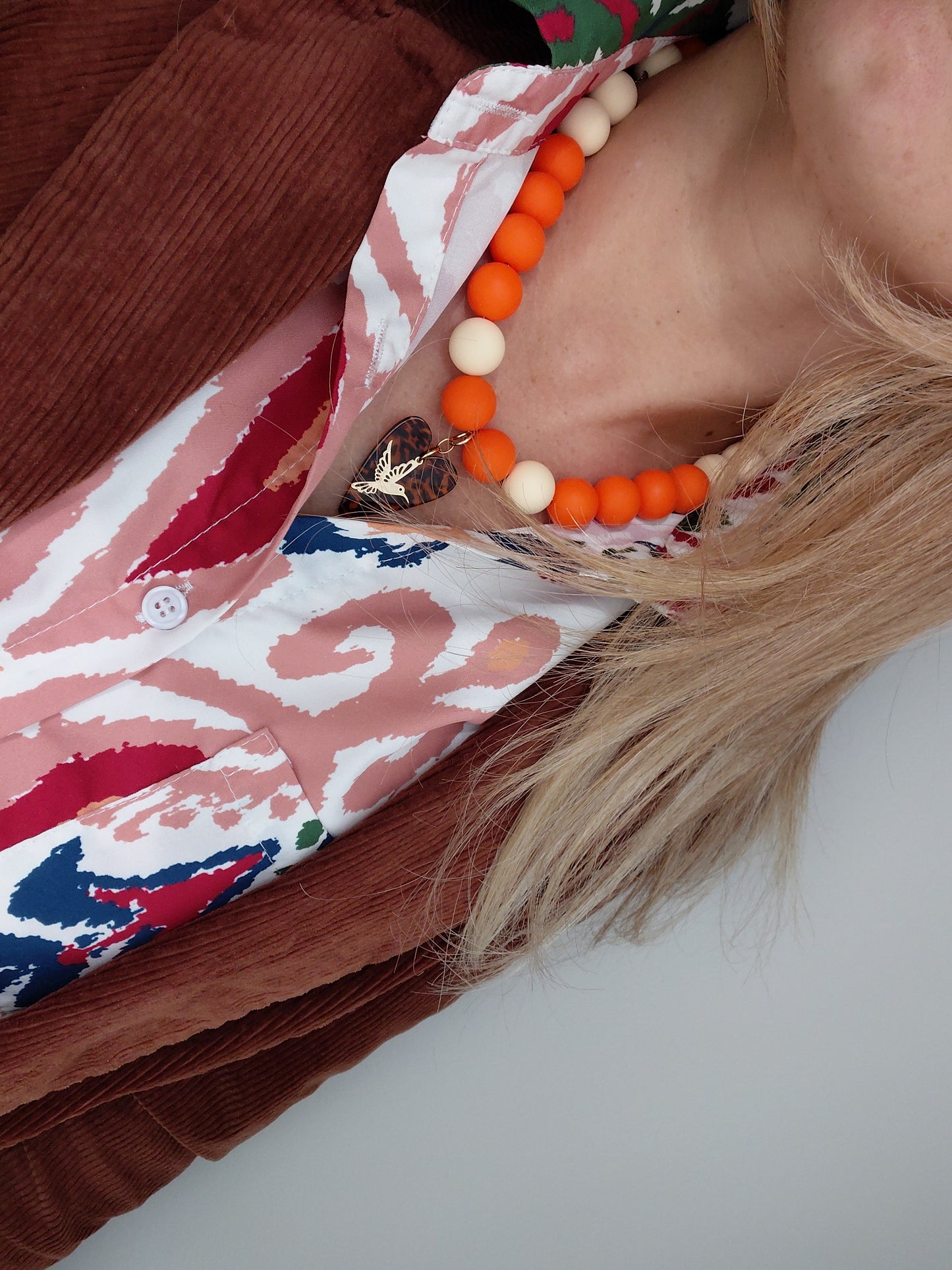 Collier Pop Love Orange