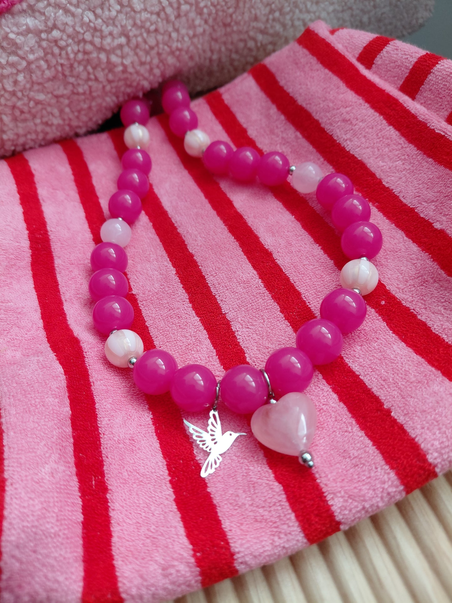 Collier Pop Love Rose