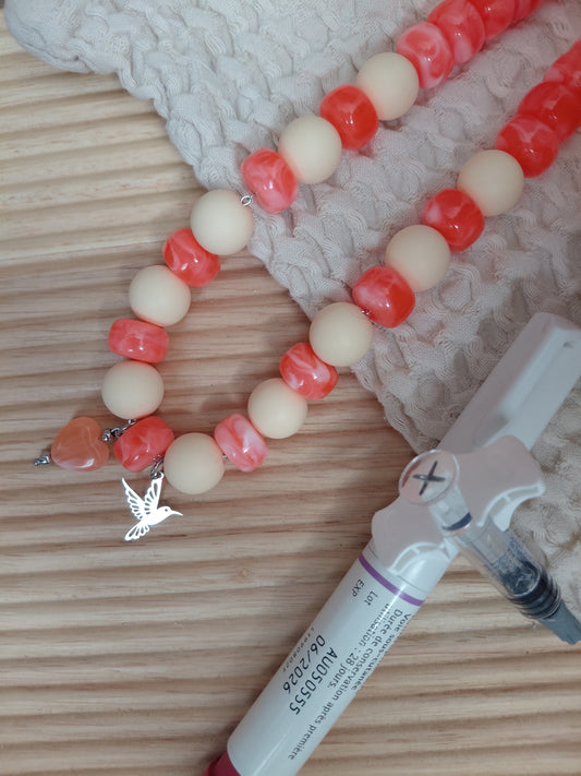 Collier Pop Love Corail