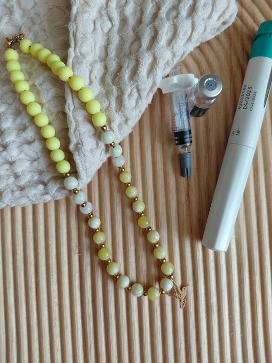 Collier Pop mini Jaune