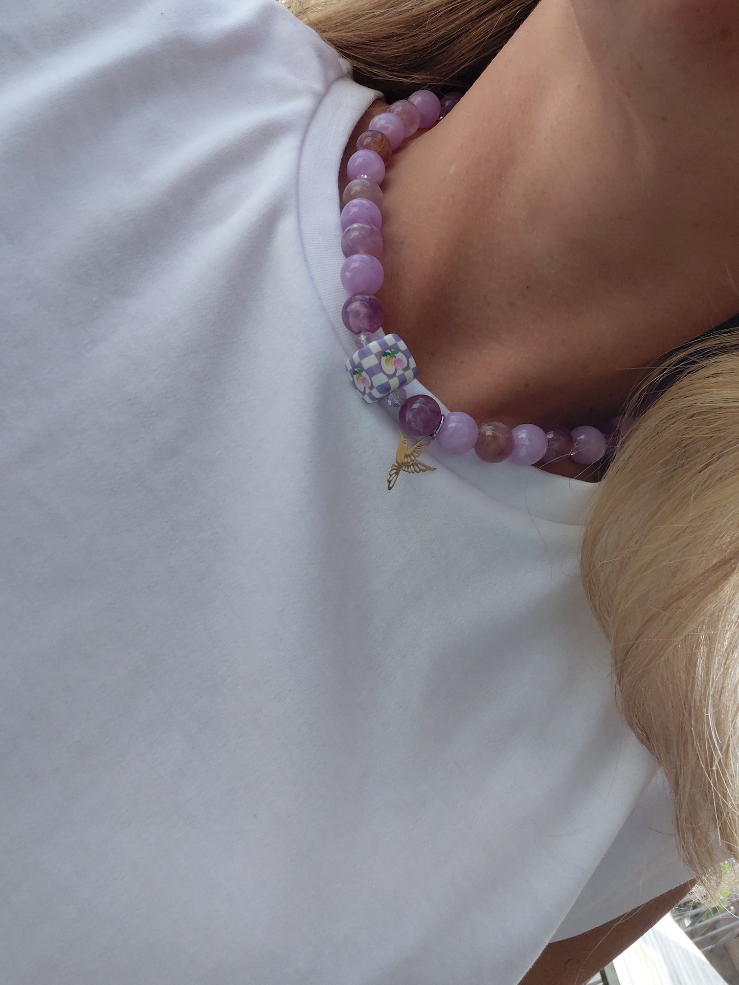 Collier Pop violet