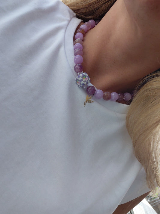 Collier Pop violet