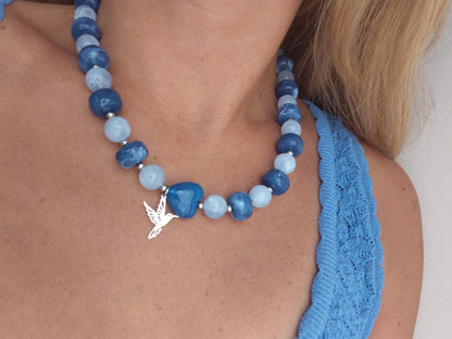 Collier POP Bleu