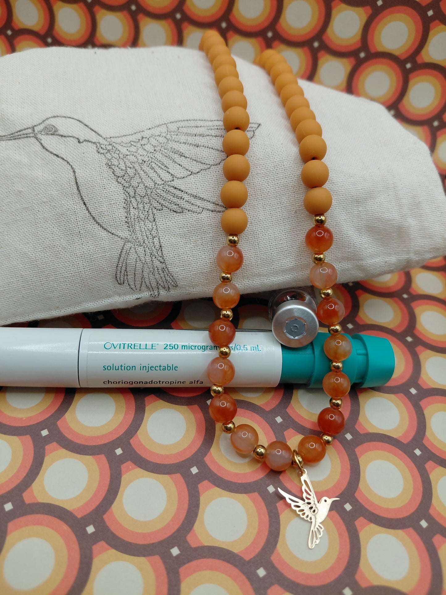 Collier Pop Mini orange