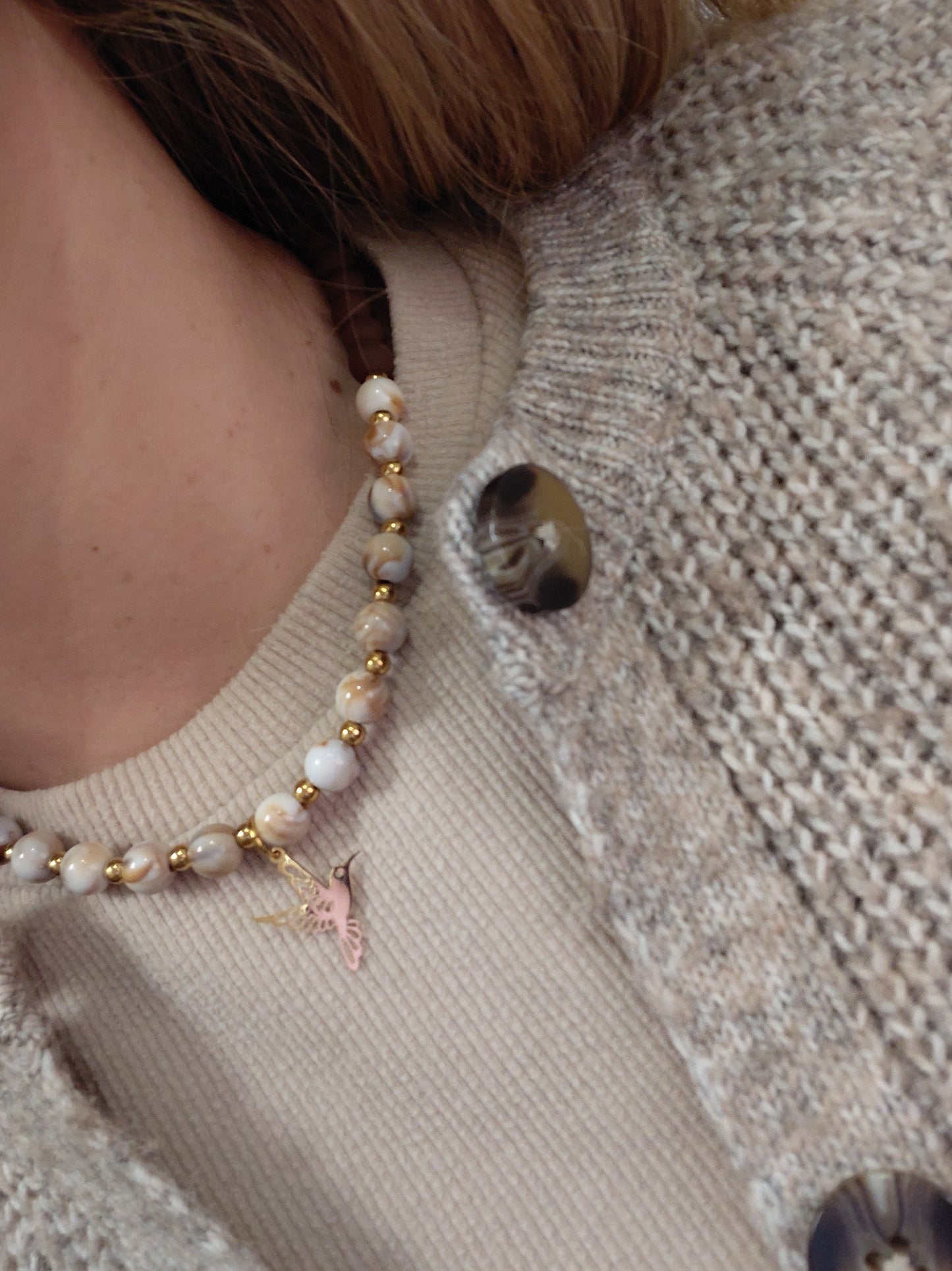 Collier Pop Mini marron