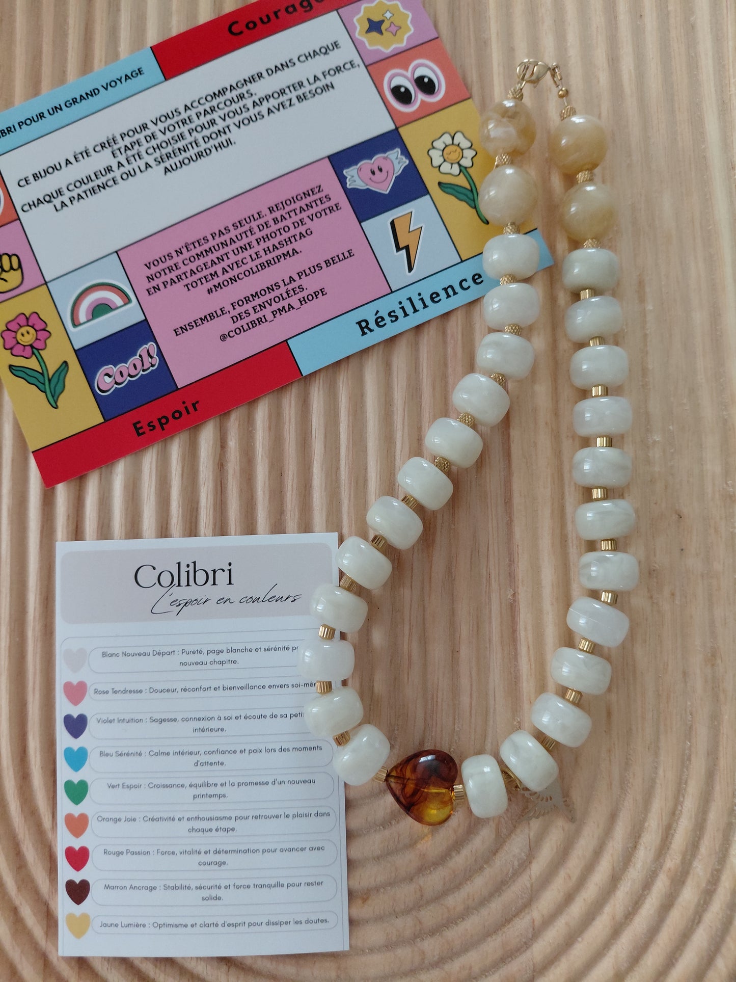 Collier POP Blanc