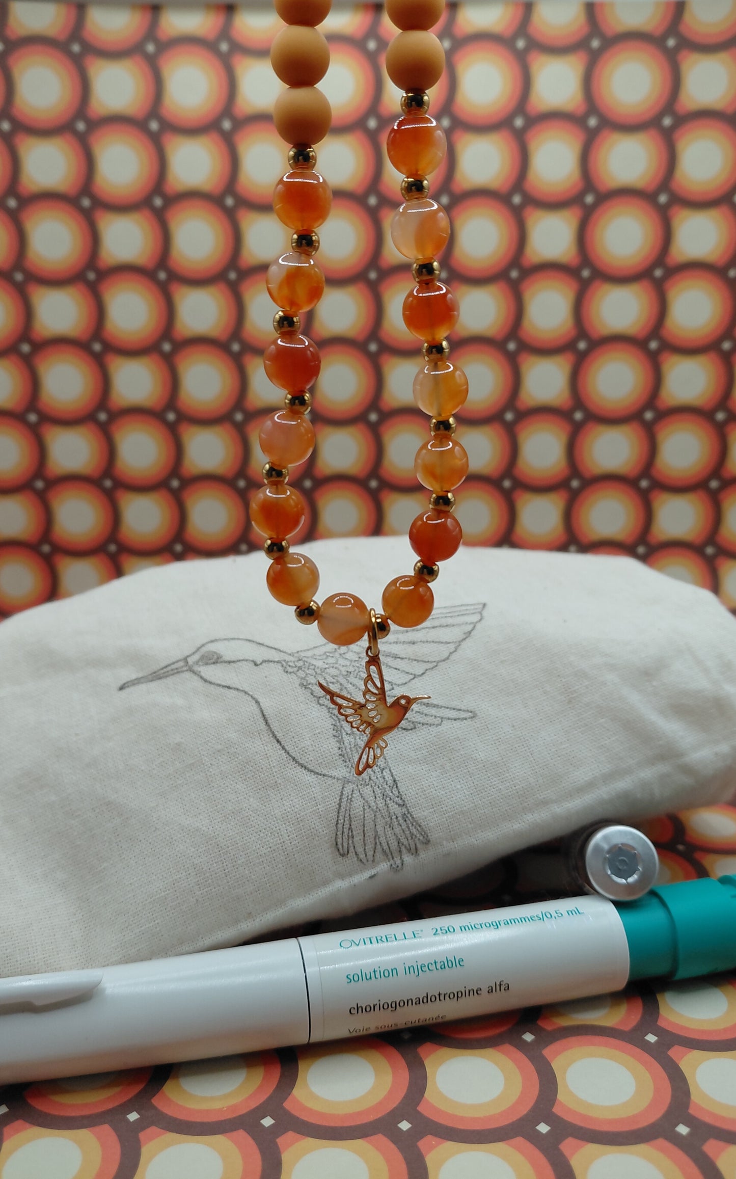 Collier Pop Mini orange