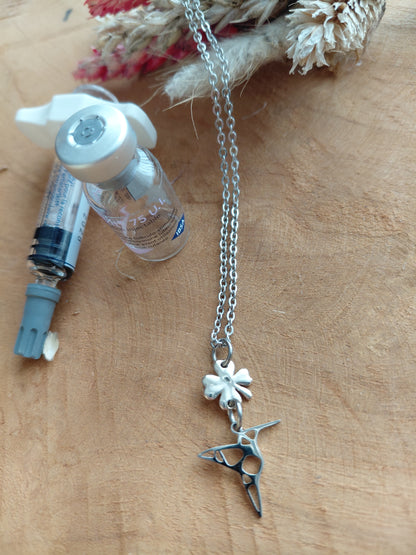 Collier porte bonheur Colibri