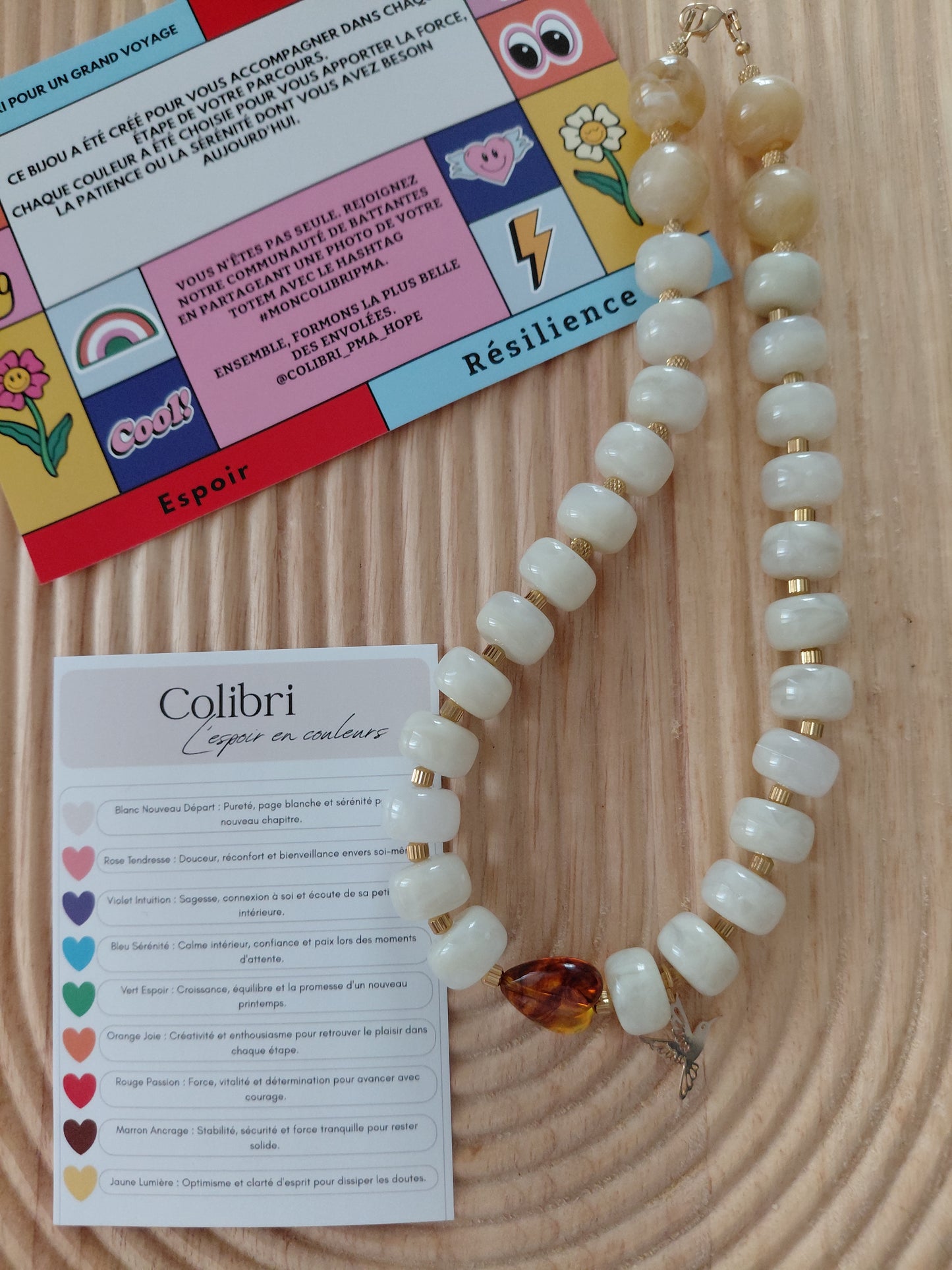 Collier POP Blanc