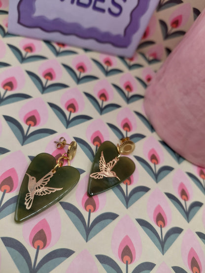 Boucles d'oreilles Pop Love (Vert)