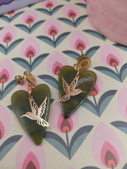 Boucles d'oreilles Pop Love (Vert)