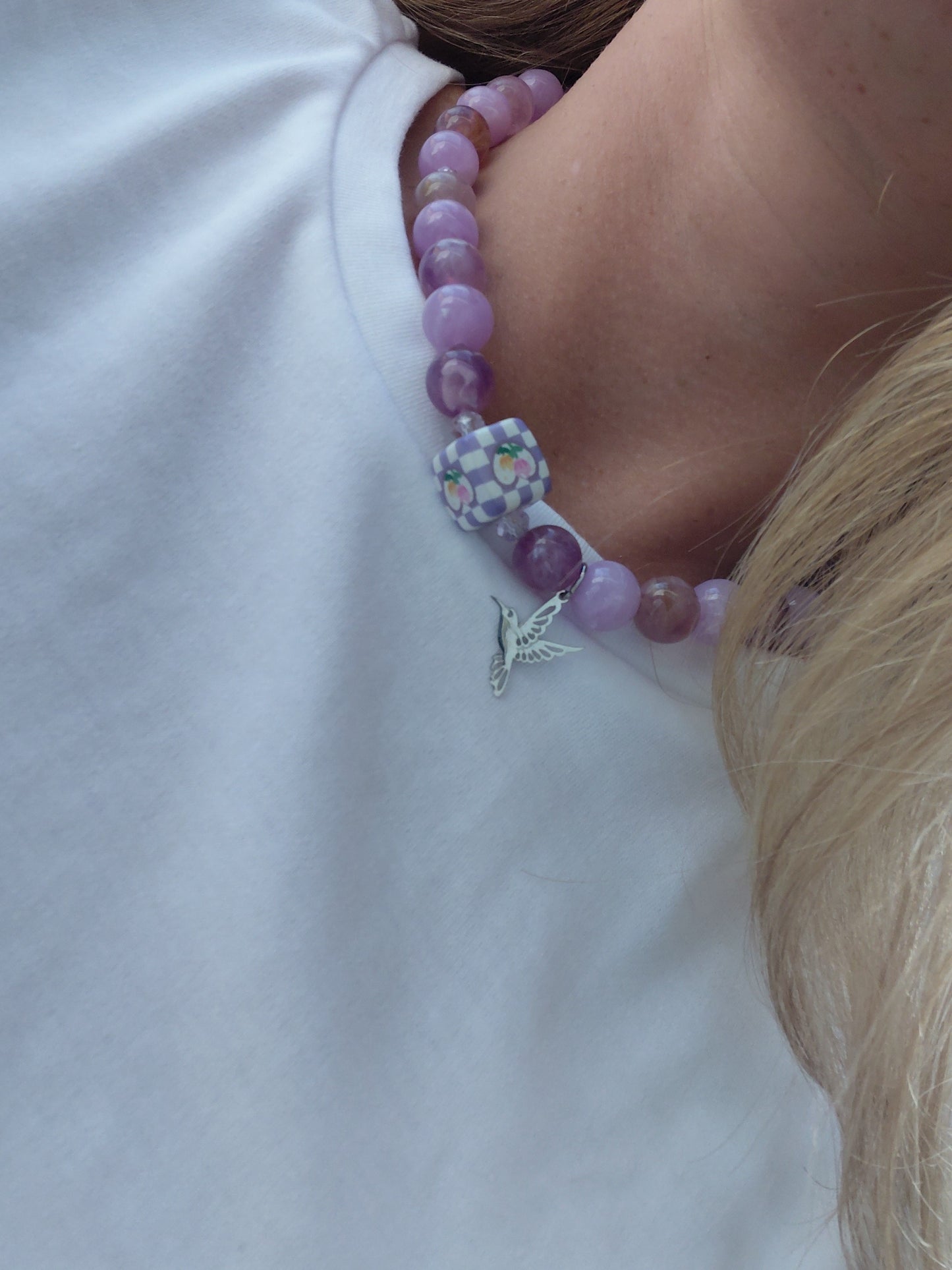 Collier Pop violet