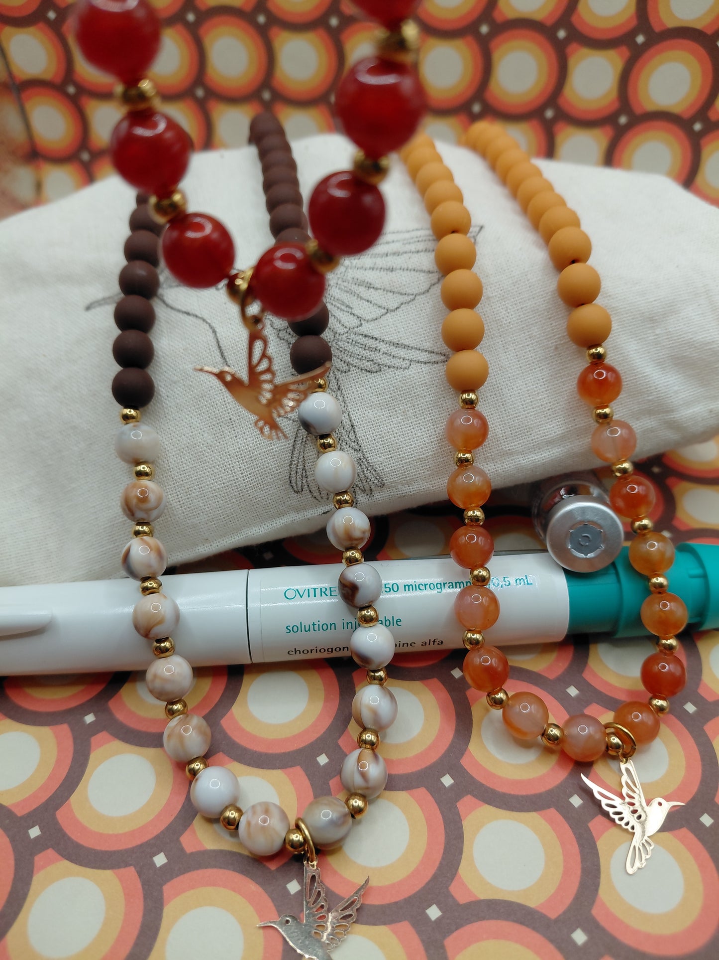 Collier Pop Mini marron