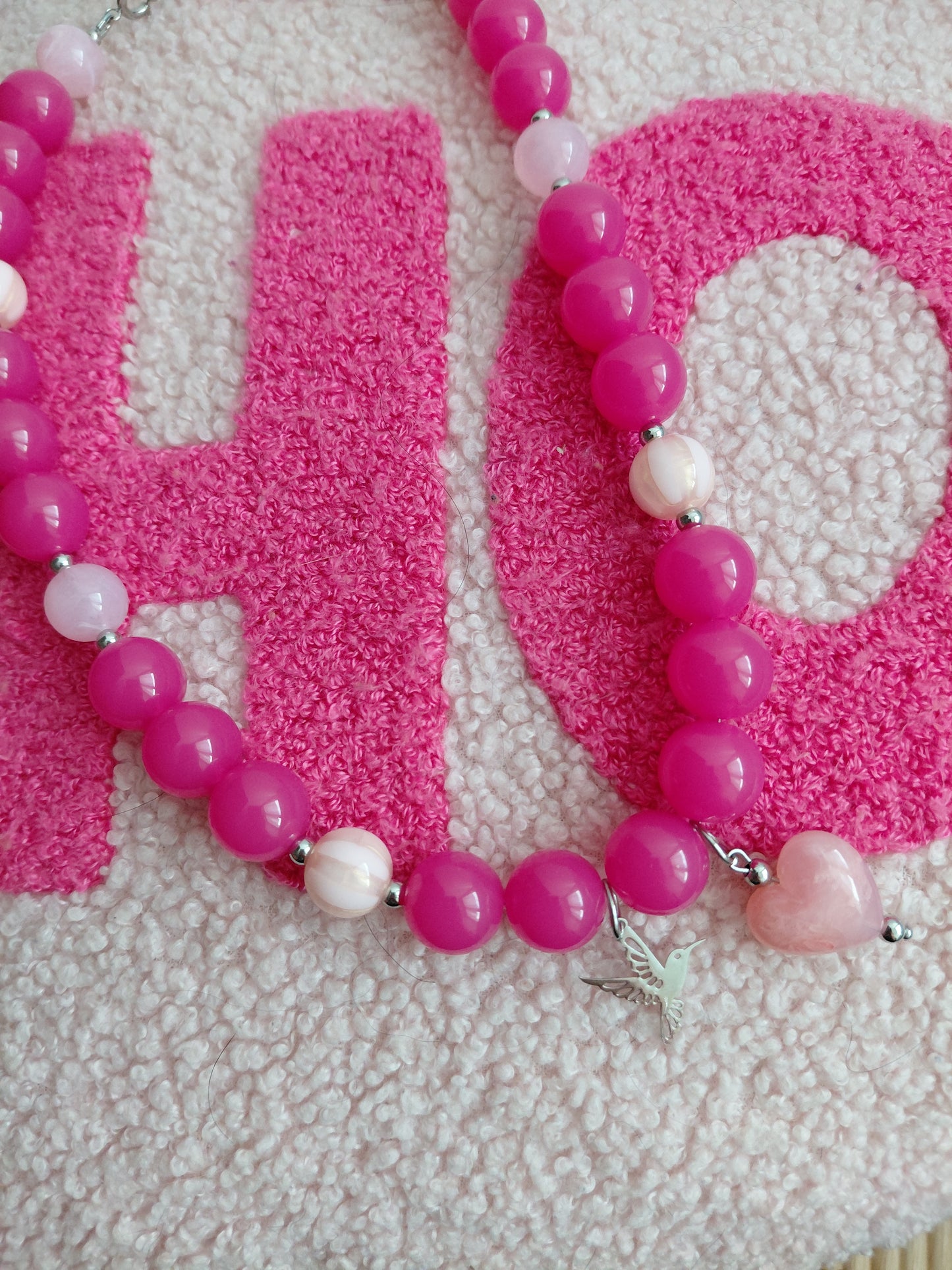 Collier Pop Love Rose