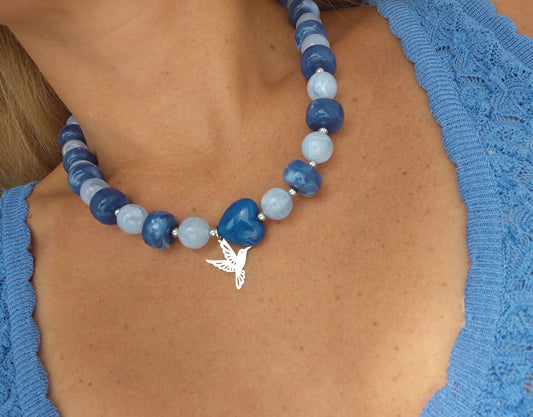 Collier POP Bleu