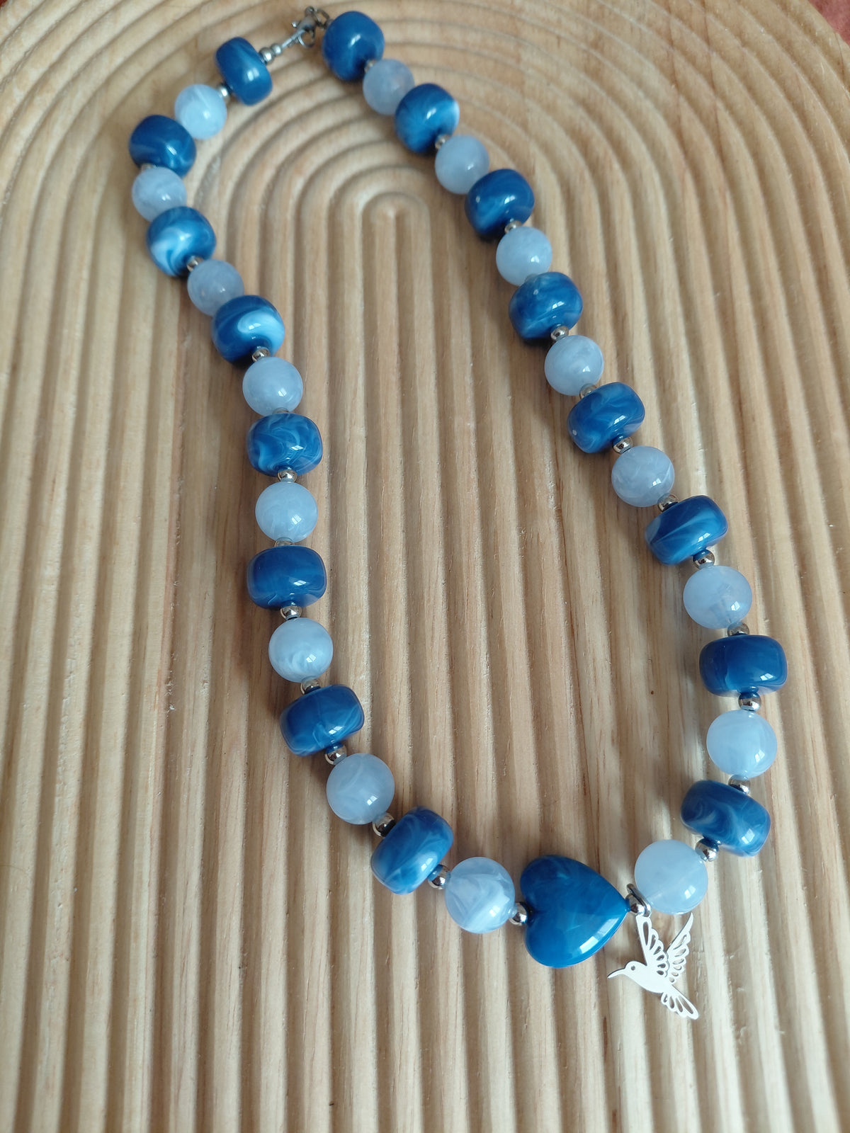 Collier POP Bleu
