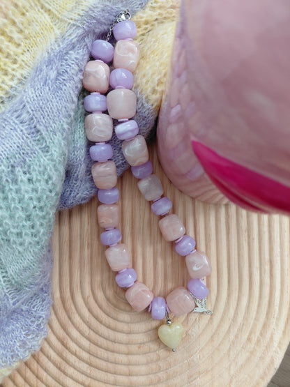 Collier Pop "Espoir & Colibri"