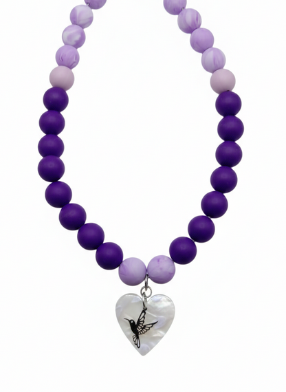 Collier Pop Love Violet